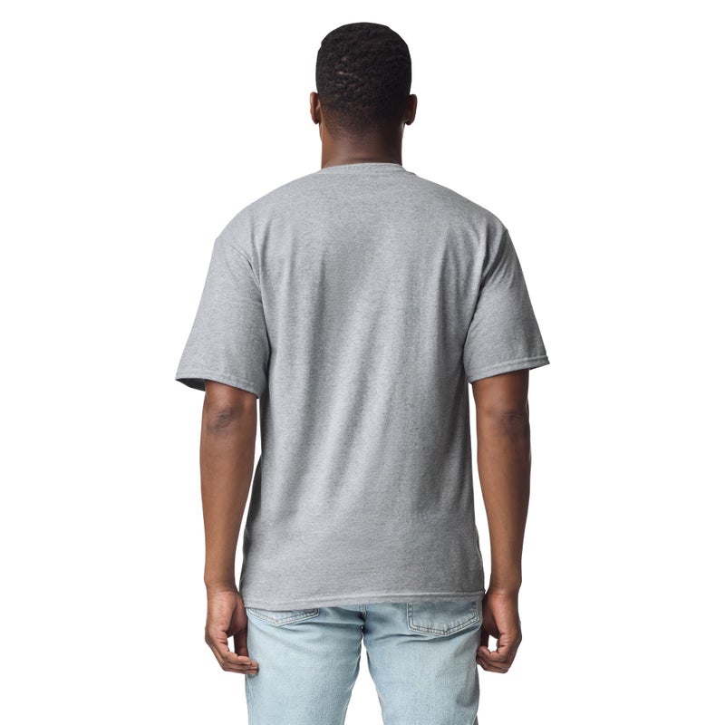 Gildan Men's DryBlend Workwear T-Shirts with Pocket, 2-Pack Shirt, Sport Grey, Medium - Image 3